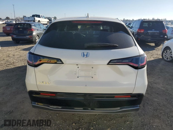 2025 Honda HR-V EX-L with VIN 3CZRZ1H76SM722801, listed as a Copart auction lot 42260755 with 55 mi miles and Salvage Title. Bid and sale history available at carsss.com. Image 6.