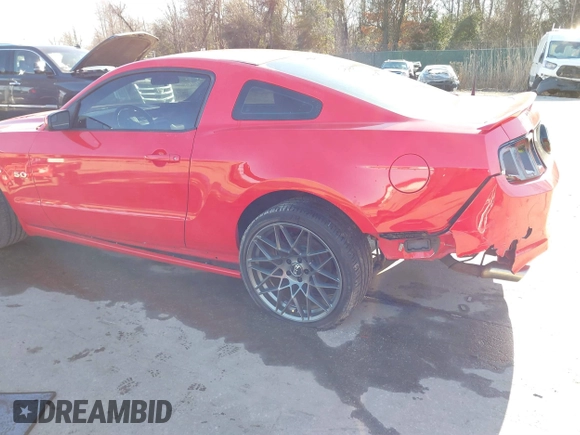 2013 Ford Mustang GT with VIN 1ZVBP8CFXD5215667, listed as a IAAI auction lot 41525268 with 129,561 mi miles and . Bid and sale history available at DreamBid. Image 6.