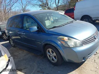 2008 Nissan Quest S with VIN 5N1BV28U68N108792, listed as a IAAI auction lot 41696473 with 141,390 mi miles. Bid and sale history available at carsss.com. Image 1.