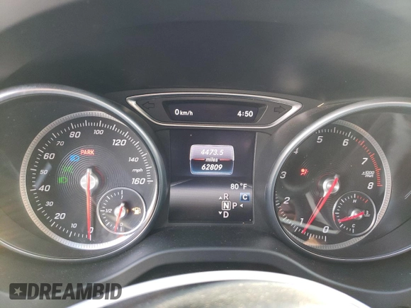 2017 Mercedes-Benz CLA with VIN WDDSJ4EB4HN465411, listed as a Copart auction lot 40597663 with 62,809 mi miles. Bid and sale history available at carsss.com. Image 9.