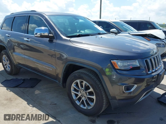 2014 Jeep Grand Cherokee Limited with VIN 1C4RJFBT0EC241030, listed as a IAAI auction lot 42617051 with 104,370 mi miles and . Bid and sale history available at DreamBid. Image 1.