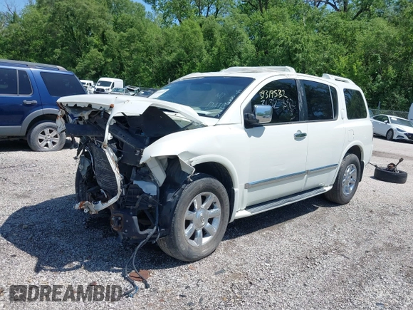 2007 Infiniti QX56 with VIN 5N3AA08C87N804711, listed as a IAAI auction lot 39319532 with 1 mi miles. Bid and sale history available at carsss.com. Image 2.