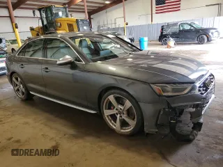 2024 Audi S4 Premium Plus with VIN WAUB4AF41RA054778, listed as a Copart auction lot 51846855 with 5,842 mi miles and Salvage Title. Bid and sale history available at carsss.com. Image 4.