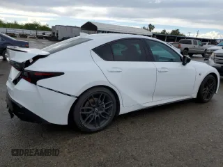2024 Lexus IS with VIN JTHGZ1B25R5074554, listed as a Copart auction lot 49665205 with 6,978 mi miles and Salvage Title. Bid and sale history available at carsss.com. Image 3.