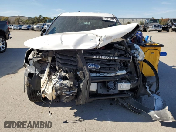 2016 Ford Utility Police Interceptor with VIN 1FM5K8AR0GGA46825, listed as a Copart auction lot 80715134 with 0 mi miles and Non Repairable. Bid and sale history available at carsss.com. Image 5.