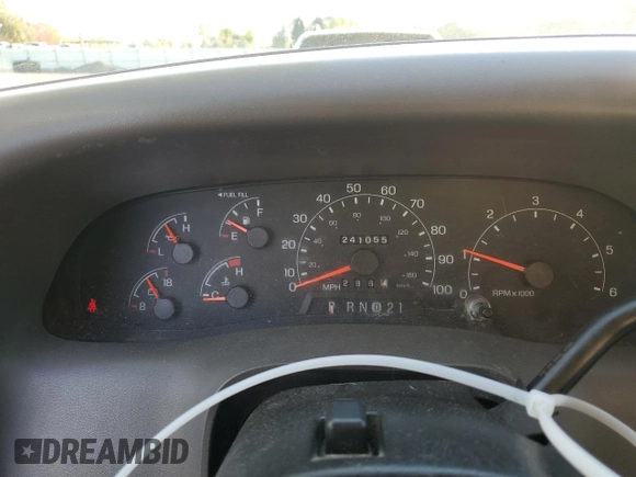 2001 Ford Super Duty F-250 XL with VIN 1FTNX21L51EA29472, listed as a Copart auction lot 77810274 with 241,055 mi miles and Salvage Title. Bid and sale history available at carsss.com. Image 9.