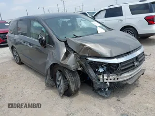 2022 Honda Odyssey Touring z VIN 5FNRL6H85NB052132, wystawiony jako IAAI lot #42158631 z przebiegiem Nie podano mil oraz . Historia ofert i sprzedaży dostępna na DreamBid. Obrazek 1.
