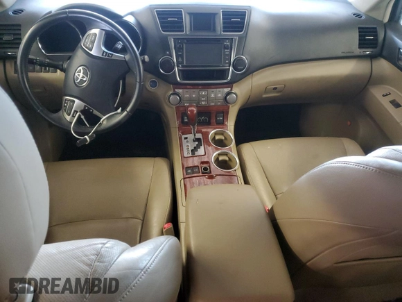 2013 Toyota Highlander Hybrid Limited with VIN JTEDC3EH9D2014297, listed as a Copart auction lot 45854775 with 0 mi miles and Salvage Title. Bid and sale history available at carsss.com. Image 8.