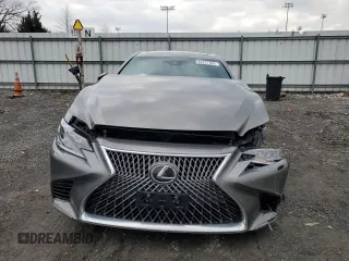 2018 Lexus LS with VIN JTHC51FF7J5003545, listed as a Copart auction lot 43727705 with 0 mi miles and Salvage Title. Bid and sale history available at carsss.com. Image 5.