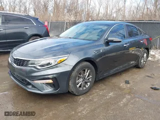 2020 Kia Optima LX with VIN 5XXGT4L38LG387015, listed as a IAAI auction lot 41629160 with 77,287 mi miles. Bid and sale history available at carsss.com. Image 2.