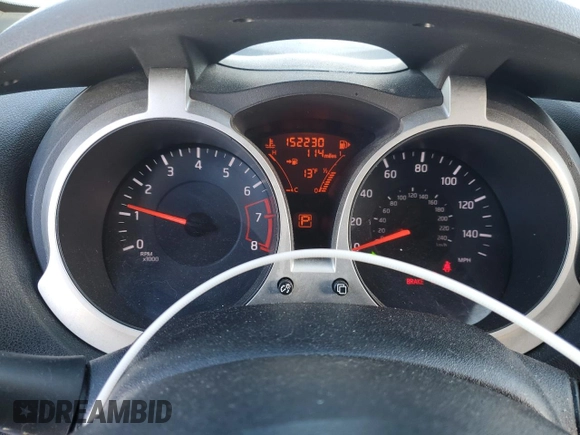 2013 Nissan Juke Nismo z VIN JN8AF5MV8DT217584, wystawiony jako Copart lot #45766725 z przebiegiem 152 230 mil mil oraz Szkoda całkowita • Salvage title. Historia ofert i sprzedaży dostępna na DreamBid. Obrazek 9.