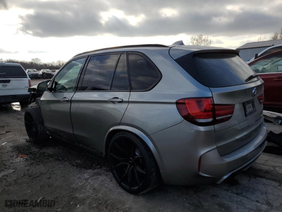 2015 BMW X5 M with VIN 5YMKT6C56F0C89088, listed as a Copart auction lot 81921504 with 91,543 mi miles and Salvage Title. Bid and sale history available at carsss.com. Image 2.