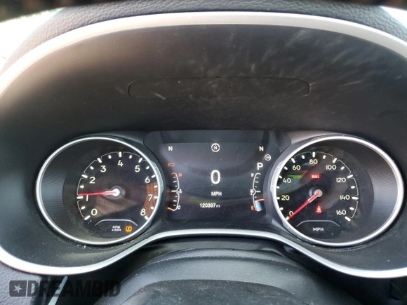2017 Jeep Compass Latitude with VIN 3C4NJDBB7HT660673, listed as a Copart auction lot 48692465 with 120,397 mi miles and Salvage Title. Bid and sale history available at carsss.com. Image 9.
