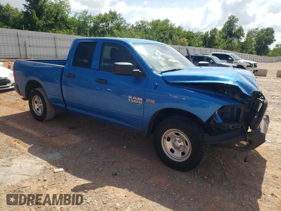 2021 Ram 1500 Classic Tradesman with VIN 1C6RR6FT9MS534620, listed as a Copart auction lot 59203304 with 0 mi miles and Salvage Title. Bid and sale history available at carsss.com. Image 4.