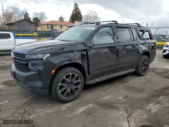 2024 Chevrolet Suburban RST with VIN 1GNSKEKD0RR192732, listed as a Copart auction lot 45990975 with 50,883 mi miles and Salvage Title. Bid and sale history available at carsss.com. Image 1.