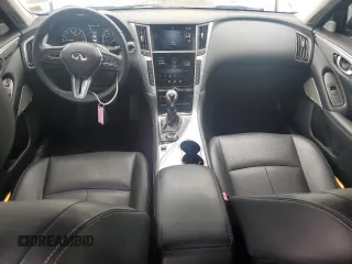 2022 Infiniti Q50 Luxe with VIN JN1EV7BR7NM340678, listed as a Copart auction lot 53838185 with 36,834 mi miles and Salvage title. Bid and sale history available at DreamBid. Image 8.