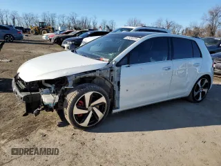 2019 Volkswagen Golf GTI S with VIN 3VW6T7AU7KM018018, listed as a Copart auction lot 42404225 with 103,037 mi miles and Salvage Title. Bid and sale history available at carsss.com. Image 1.