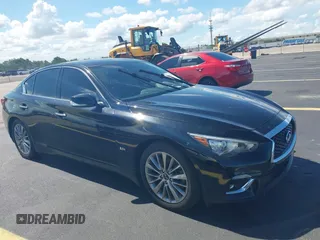 2019 Infiniti Q50 Sport with VIN JN1EV7AP8KM543137, listed as a IAAI auction lot 42602595 with 37,523 mi miles and . Bid and sale history available at DreamBid. Image 1.