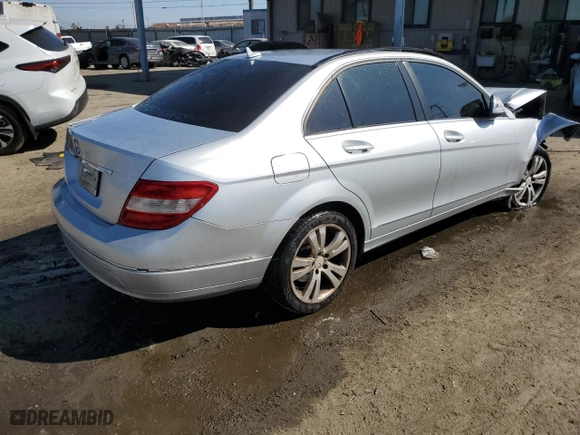 2008 Mercedes-Benz C-Class 3.0L Sport with VIN WDDGF54X28F090008, listed as a Copart auction lot 46546195 with 273,141 mi miles and Salvage Title. Bid and sale history available at carsss.com. Image 3.