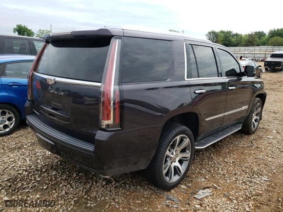 2015 Cadillac Escalade Premium with VIN 1GYS4NKJ3FR652092, listed as a Copart auction lot 48713832 with 0 mi miles and Salvage Title. Bid and sale history available at carsss.com. Image 4.