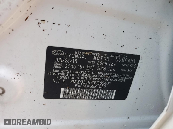 2016 Hyundai Elantra GT with VIN KMHD35LH7GU289402, listed as a Copart auction lot 73848224 with 0 mi miles and Salvage Title. Bid and sale history available at carsss.com. Image 13.
