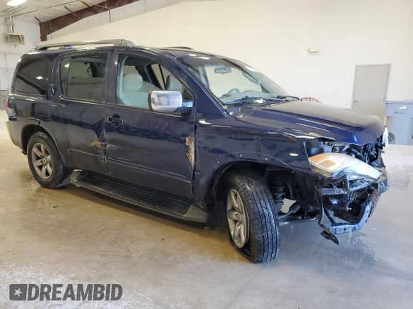 2010 Nissan Armada Titanium z VIN 5N1BA0ND1AN605968, wystawiony jako Copart lot #46100125 z przebiegiem Nie podano mil oraz Czysty tytuł • Clean title. Historia ofert i sprzedaży dostępna na DreamBid. Obrazek 4.