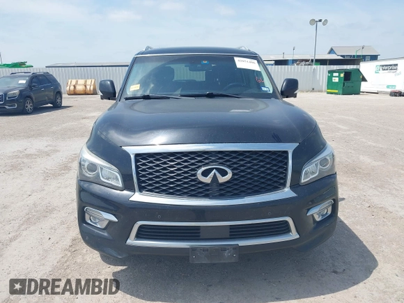2016 Infiniti QX80 with VIN JN8AZ2NF6G9612118, listed as a IAAI auction lot 42051406 with 160,733 mi miles and . Bid and sale history available at DreamBid. Image 12.