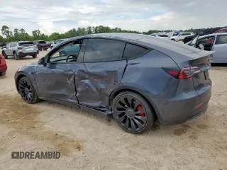 2022 Tesla Model Y Performance with VIN 7SAYGDEF1NF535286, listed as a Copart auction lot 62082545 with 16,387 mi miles and Salvage title. Bid and sale history available at DreamBid. Image 2.