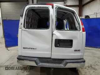 2023 GMC Savana Cargo Van with VIN 1GTW7AFP1P1138957, listed as a Copart auction lot 83101944 with 16,124 mi miles and Salvage Title. Bid and sale history available at carsss.com. Image 6.