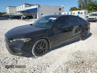 2024 Honda Civic Sedan Sport with VIN 2HGFE2F52RH587001, listed as a Copart auction lot 49578415 with 4,471 mi miles and Salvage Title. Bid and sale history available at carsss.com. Image 1.