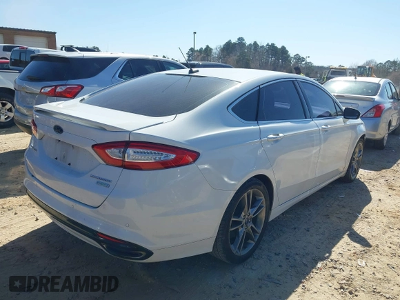 2016 Ford Fusion Titanium with VIN 3FA6P0K95GR180108, listed as a IAAI auction lot 41763917 with 163,331 mi miles and . Bid and sale history available at carsss.com. Image 4.