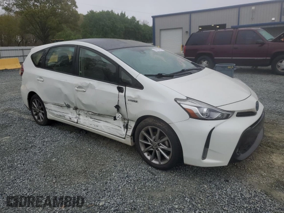 2016 Toyota Prius v Two with VIN JTDZN3EU9GJ048493, listed as a Copart auction lot 50825405 with 56,998 mi miles and Salvage Title. Bid and sale history available at carsss.com. Image 4.