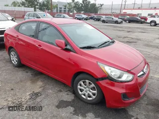 2013 Hyundai Accent GLS with VIN KMHCT4AE3DU537137, listed as a IAAI auction lot 42046119 with 158,878 mi miles. Bid and sale history available at carsss.com. Image 1.