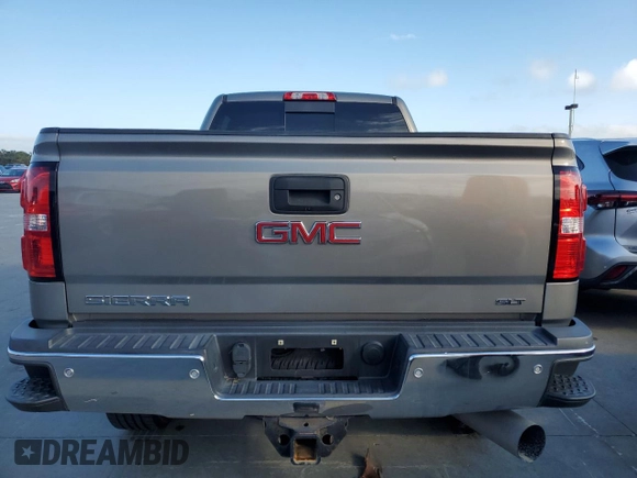 2017 GMC Sierra 2500HD SLT with VIN 1GT12TEY4HF160180, listed as a Copart auction lot 75448554 with 0 mi miles and Non Repairable. Bid and sale history available at carsss.com. Image 6.