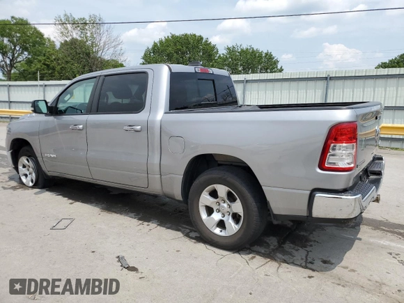 2019 Ram 1500 Big Horn with VIN 1C6SRFFT1KN686081, listed as a Copart auction lot 59565525 with 127,987 mi miles and Salvage title. Bid and sale history available at DreamBid. Image 2.