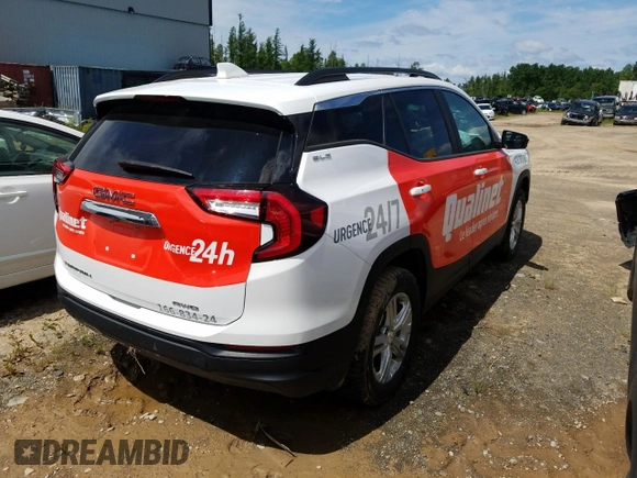 2024 GMC Terrain SLE z VIN 3GKALTEG1RL276209, wystawiony jako Copart lot #61026725 z przebiegiem 66 331 mil mil oraz Szkoda całkowita • Salvage title. Historia ofert i sprzedaży dostępna na DreamBid. Obrazek 3.