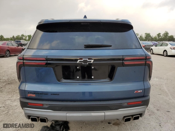2024 Chevrolet Traverse AWD Z71 with VIN 1GNEVJKS7RJ197307, listed as a Copart auction lot 51762245 with 0 mi miles and Salvage Title. Bid and sale history available at carsss.com. Image 6.