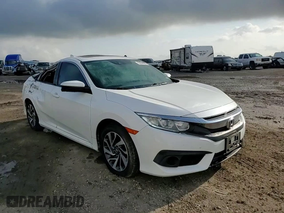 2017 Honda Civic EX with VIN 19XFC2F87HE079437, listed as a Copart auction lot 53639505 with 80,829 mi miles and Salvage Title. Bid and sale history available at DreamBid. Image 14.