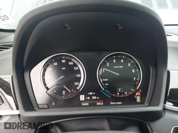 2021 BMW X1 xDrive28i with VIN WBXJG9C07M5T06155, listed as a Copart auction lot 84222754 with 18,466 mi miles and Salvage Title. Bid and sale history available at carsss.com. Image 9.