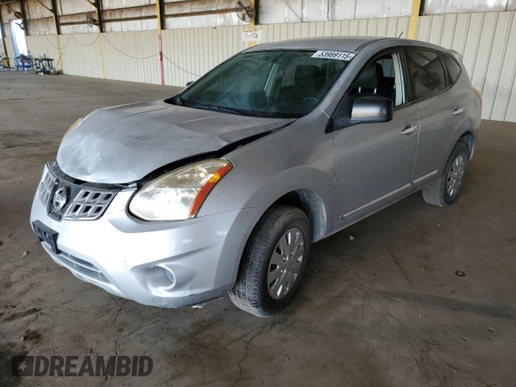 2013 Nissan Rogue S with VIN JN8AS5MV4DW638289, listed as a Copart auction lot 53989115 with 199,794 mi miles and Salvage Title. Bid and sale history available at DreamBid. Image 1.