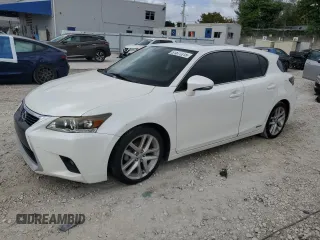 2015 Lexus CT 200h Hybrid with VIN JTHKD5BH9F2226272, listed as a Copart auction lot 51577315 with 129,244 mi miles and Salvage Title. Bid and sale history available at carsss.com. Image 1.
