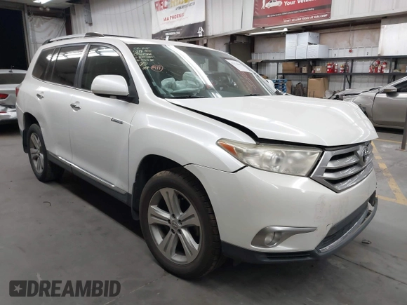 2012 Toyota Highlander Limited with VIN 5TDDK3EH3CS153436, listed as a IAAI auction lot 42574885 with Not provided miles and . Bid and sale history available at DreamBid. Image 1.