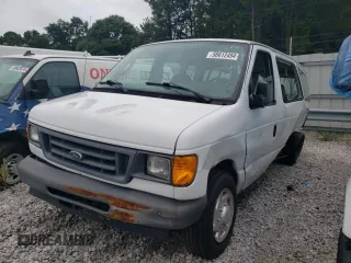 2007 Ford Econoline Passenger XL with VIN 1FMNE11L47DA02354, listed as a Copart auction lot 58612494 with 83,638 mi miles and Salvage Title. Bid and sale history available at carsss.com. Image 1.