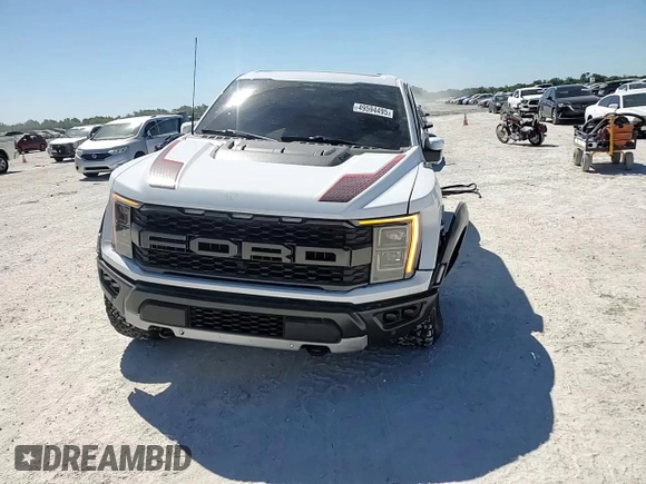 2023 Ford F-150 Raptor with VIN 1FTFW1RG1PFB24123, listed as a Copart auction lot 49594495 with 24,175 mi miles and Salvage Title. Bid and sale history available at DreamBid. Image 11.