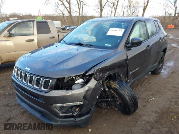 2017 Jeep Compass Sport z VIN 3C4NJDAB8HT667519, wystawiony jako IAAI lot #41488704 z przebiegiem 111 242 mil mil oraz . Historia ofert i sprzedaży dostępna na DreamBid. Obrazek 2.