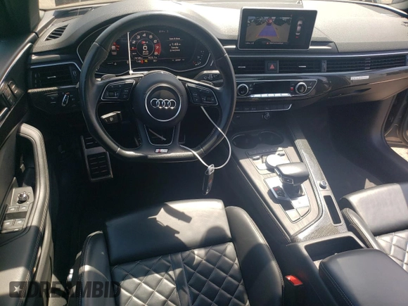 2019 Audi S4 Premium Plus with VIN WAUB4AF40KA055734, listed as a Copart auction lot 53849514 with 70,146 mi miles and Salvage Title. Bid and sale history available at carsss.com. Image 8.