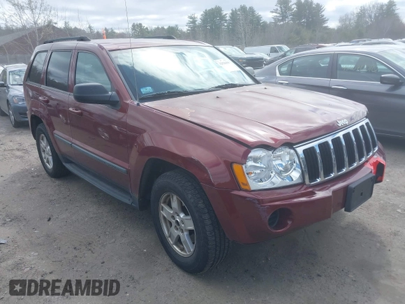 2007 Jeep Grand Cherokee Laredo with VIN 1J8GR48K27C518078, listed as a IAAI auction lot 42028460 with 121,530 mi miles. Bid and sale history available at carsss.com. Image 1.
