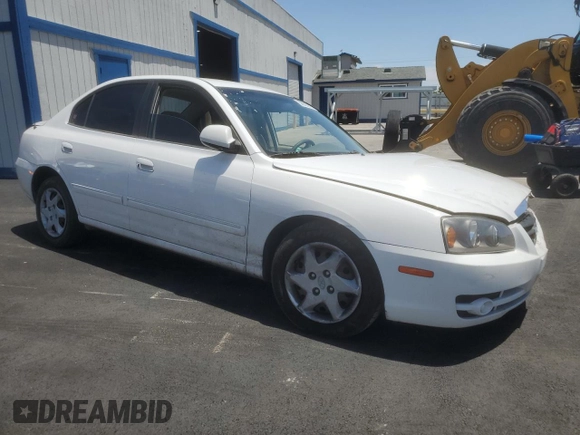 2006 Hyundai Elantra GLS with VIN KMHDN46D96U288604, listed as a Copart auction lot 58603915 with 92,518 mi miles and Salvage title. Bid and sale history available at DreamBid. Image 4.