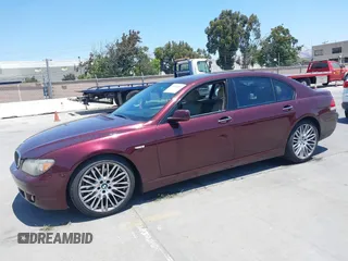 2007 BMW 7 Series 750Li with VIN WBAHN83527DT77312, listed as a IAAI auction lot 42571093 with 136,164 mi miles and . Bid and sale history available at DreamBid. Image 2.