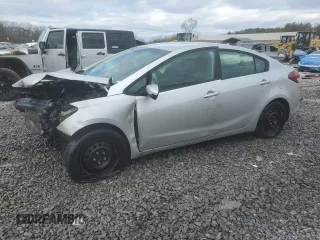 2017 Kia Forte LX with VIN 3KPFL4A74HE086386, listed as a Copart auction lot 46652985 with 87,850 mi miles and Salvage Title. Bid and sale history available at carsss.com. Image 1.